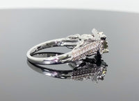 
              10K WHITE GOLD .75 CARAT WOMEN REAL DIAMOND ENGAGEMENT RING WEDDING RING BRIDAL
            