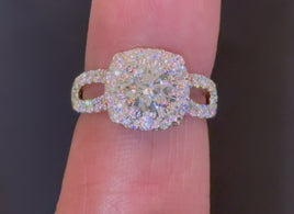 10K YELLOW GOLD 2.28 CARAT CERTIFIED LAB GROWN DIAMONDS RING