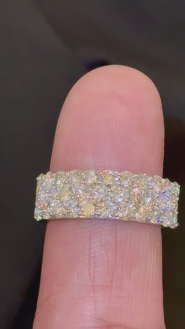 2.87 CARAT CERTIFIED LAB GROWN DIAMONDS STERLING SILVER RING