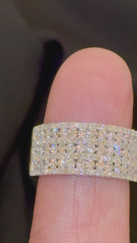 1.89 CARAT CERTIFIED LAB GROWN DIAMONDS STERLING SILVER RING