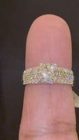 
              10K YELLOW GOLD 1.75 CARAT NATURAL DIAMOND CENTER .85 CARAT ENGAGEMENT RING WEDDING RING BRIDAL
            