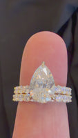 
              14K YELLOW GOLD 4.50 CARAT CERTIFIED LAB GROWN DIAMONDS ENGAGEMENT RING WEDDING BAND BRIDAL SET
            