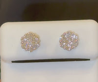 
              14K WHITE GOLD .75 CARAT CERTIFIED LAB GROWN DIAMONDS 7 MM STUDS EARRINGS
            