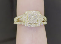 
              10K YELLOW GOLD 1.25 CARAT WOMEN REAL DIAMOND ENGAGEMENT RING WEDDING RING BRIDAL
            