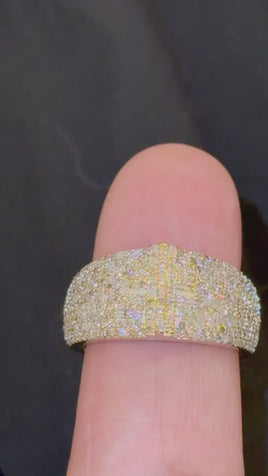 10K YELLOW GOLD 1.50 CARAT NATURAL DIAMOND ENGAGEMENT RING WEDDING PINKY BAND