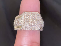 
              10K SOLID YELLOW GOLD 2.75 CARAT REAL DIAMOND ENGAGEMENT RING WEDDING PINKY BAND
            