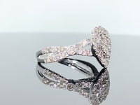 
              10K WHITE GOLD 1.10 CARAT WOMEN REAL DIAMOND ENGAGEMENT RING WEDDING BRIDAL
            
