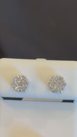 
              .50 CARAT CERTIFED LAB GROWN DIAMONDS STERLING SILVER 6 MM STUDS EARRINGS
            