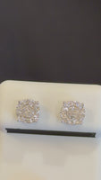 
              .42 CARAT CERTIFED LAB GROWN DIAMONDS STERLING SILVER 7 MM STUDS EARRINGS
            