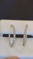 
              14K YELLOW GOLD 1.02 CARAT 20 MM EGL CERTIFIED LAB GROWN DIAMONDS STUDS EARRINGS HOOPS
            