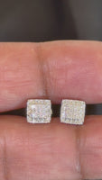 
              .31 CARAT CERTIFIED LAB GROWN DIAMONDS 6.5 MM STERLING SILVER RHODIUM PLATED STUDS EARRINGS
            