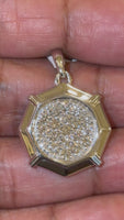 
              1.27 CARAT CERTIFIED LAB GROWN DIAMONDS STERLING SILVER RHODIUM PLATED 1.25 INCHES PENDANT
            