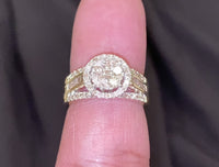 
              10K YELLOW GOLD 1.15 CARAT WOMEN REAL DIAMOND ENGAGEMENT RING WEDDING RING BRIDAL
            