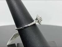 
              10K WHITE GOLD .60 CARAT WOMEN REAL DIAMOND ENGAGEMENT RING WEDDING RING BRIDAL
            