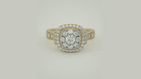 
              10K YELLOW GOLD 1 CARAT WOMEN REAL DIAMOND ENGAGEMENT RING WEDDING RING BRIDAL
            