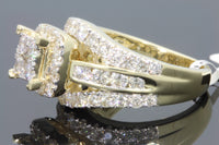 
              10K YELLOW GOLD 2.75 CARAT WOMEN REAL DIAMOND ENGAGEMENT RING WEDDING BRIDAL
            