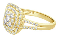 
              10K YELLOW GOLD 1.10 CARAT WOMENS REAL DIAMOND BRIDAL WEDDING ENGAGEMENT RING
            