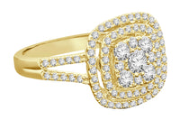 
              10K YELLOW GOLD 1.10 CARAT WOMENS REAL DIAMOND BRIDAL WEDDING ENGAGEMENT RING
            