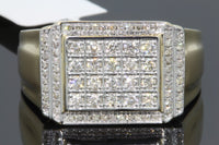 
              10K YELLOW GOLD .70 CARAT MENS REAL DIAMOND ENGAGEMENT WEDDING PINKY RING BAND
            