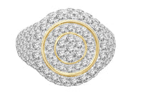 
              10K YELLOW GOLD 3.75 CARAT MENS REAL DIAMOND ENGAGEMENT WEDDING PINKY RING BAND
            