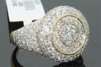 
              10K YELLOW GOLD 3.75 CARAT MENS REAL DIAMOND ENGAGEMENT WEDDING PINKY RING BAND
            