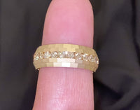 
              10K SOLID YELLOW GOLD 1 CARAT REAL DIAMOND ENGAGEMENT RING WEDDING PINKY BAND
            