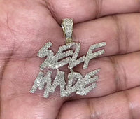 
              10K SOLID YELLOW GOLD 1.50 CARAT REAL DIAMOND 1.25 INCHES SELF MADE PENDANT CHARM
            