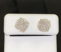 
              10K YELLOW GOLD .30 CARAT 9 MM 100% GENUINE DIAMONDS MENS/WOMENS EARRING STUDS
            