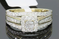
              10K YELLOW GOLD 1.10 CARAT WOMEN PRINCESS DIAMOND ENGAGEMENT RING WEDDING BRIDAL
            