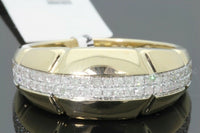 
              10K YELLOW GOLD .60 CARAT MENS REAL DIAMOND ENGAGEMENT WEDDING PINKY RING BAND
            
