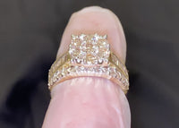 
              10K YELLOW GOLD 2.25 CARAT WOMEN REAL DIAMOND ENGAGEMENT RING WEDDING RING BRIDAL
            