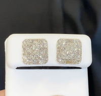 
              10K YELLOW GOLD 1.75 CARAT 11 MM 100% GENUINE DIAMONDS MENS/WOMENS EARRING STUDS
            