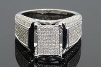 
              1.25 CARAT REAL DIAMOND STERLING SILVER ENGAGEMENT BRIDAL WEDDING RING
            