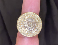 
              10K YELLOW GOLD 5.50 CARAT MENS REAL DIAMOND ENGAGEMENT WEDDING PINKY RING BAND
            