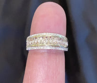 
              10K WHITE YELLOW GOLD .85 CARAT WOMENS REAL DIAMOND ENGAGEMENT WEDDING RING
            