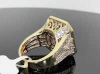
              10K YELLOW GOLD 4.25 CARAT 13.16 GRAM GOLD MENS REAL DIAMOND ENGAGEMENT WEDDING PINKY RING BAND
            