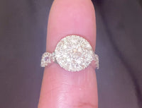 
              10K SOLID WHITE GOLD 1.35 CARAT REAL WOMEN DIAMOND RING
            