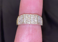 
              10K YELLOW GOLD .80 CARAT REAL DIAMOND ENGAGEMENT RING WEDDING RING BRIDAL BAND
            