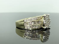 
              10K YELLOW GOLD 2.25 CARAT WOMEN REAL DIAMOND ENGAGEMENT RING WEDDING RING BRIDAL
            