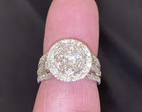 
              10K WHITE GOLD 2.25 CARAT WOMEN REAL DIAMOND ENGAGEMENT RING WEDDING RING BRIDAL
            