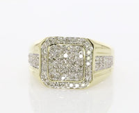 
              10K YELLOW GOLD 1.15 CARAT MENS REAL DIAMOND ENGAGEMENT WEDDING PINKY RING BAND
            