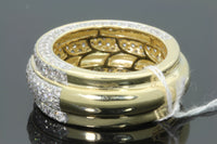 
              10K YELLOW GOLD 3.75 CARAT MENS REAL DIAMOND ENGAGEMENT WEDDING PINKY RING BAND
            