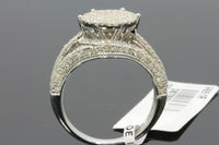 
              1.25 CARAT REAL GENUINE DIAMONDS WOMENS STERLING SILVER RHODIUM ENGAGEMENT WEDDING RING
            