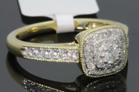 
              10K SOLID YELLOW GOLD .55 CARAT REAL DIAMOND WOMEN BRIDAL WEDDING ENGAGEMENT RING
            
