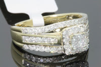 
              10K YELLOW GOLD 1.10 CARAT WOMEN PRINCESS DIAMOND ENGAGEMENT RING WEDDING BRIDAL
            