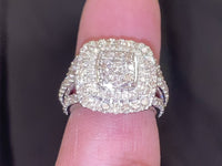 
              10K WHITE GOLD 2.25 CARAT WOMEN REAL DIAMOND ENGAGEMENT RING WEDDING RING BRIDAL
            