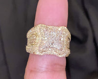 
              10K SOLID YELLOW GOLD 2.50 CARAT REAL DIAMOND ENGAGEMENT RING WEDDING PINKY BAND
            