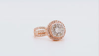 
              10K ROSE GOLD 1 CARAT WOMEN REAL DIAMOND ENGAGEMENT RING WEDDING RING BRIDAL
            