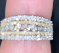 
              10K YELLOW GOLD .35 CARAT WOMEN REAL DIAMOND RING BAND
            