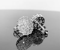 
              10K WHITE GOLD 2.15 CARAT MENS WOMENS 12 MM 100% GENUINE DIAMONDS EARRING STUDS
            